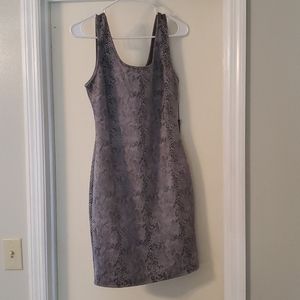 Snake skin pattern soft dress